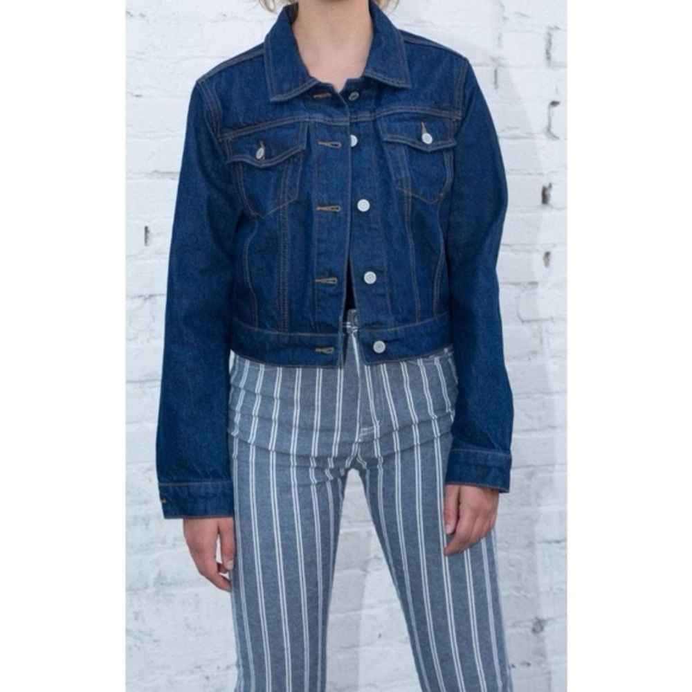 brandy melville dark wash travis denim jacket
